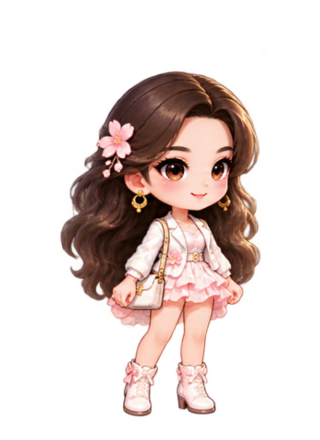 Cute Korean city crossing character